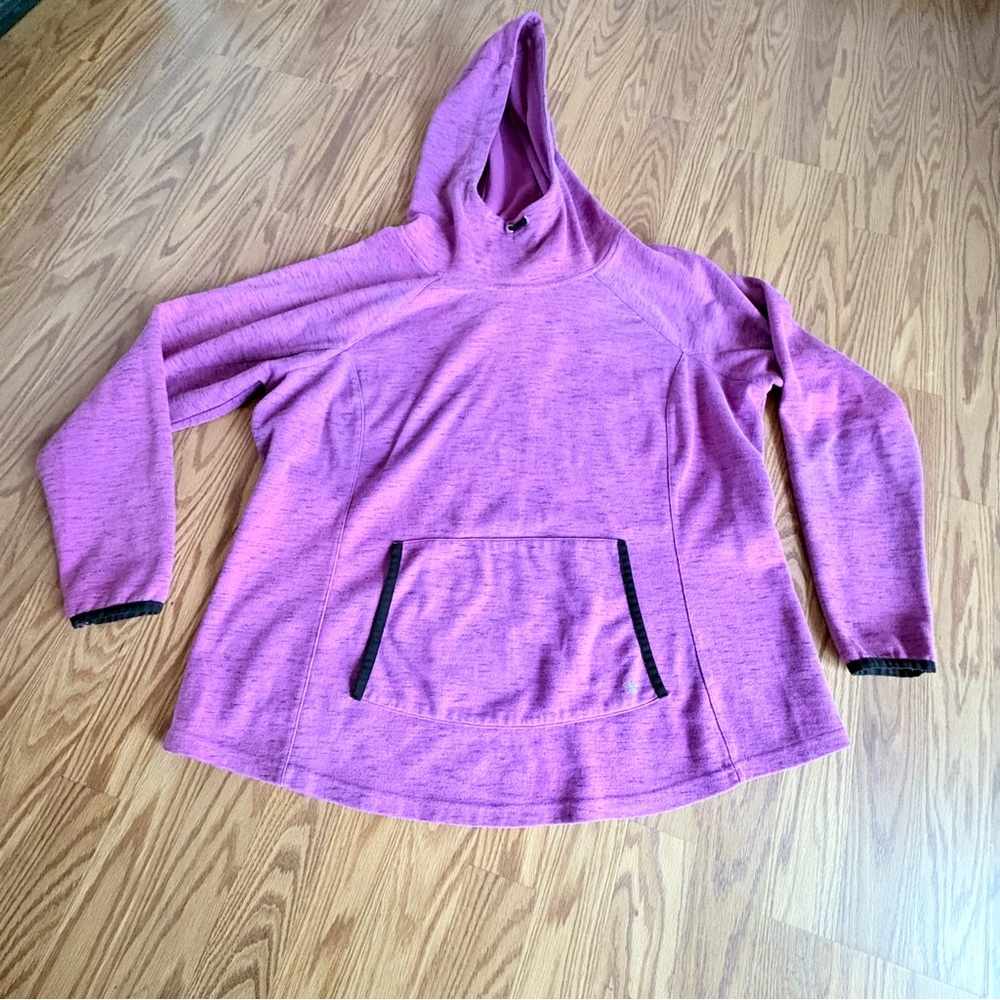Tek Gear Women’s Purple 1X Long Sleeve Pullover Hoodie Shirt